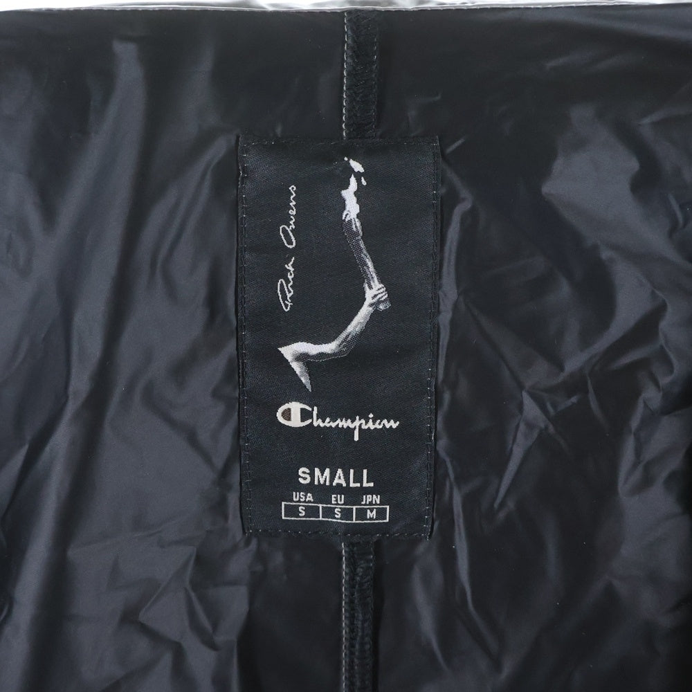 Rick Owens(リックオウエンス) ×Champion JUMBO WINDBREAKER チャンピオン ジャンボ ウィンドブレーカー ナイロンジャケット シルバー CW01D0468-CHNYS