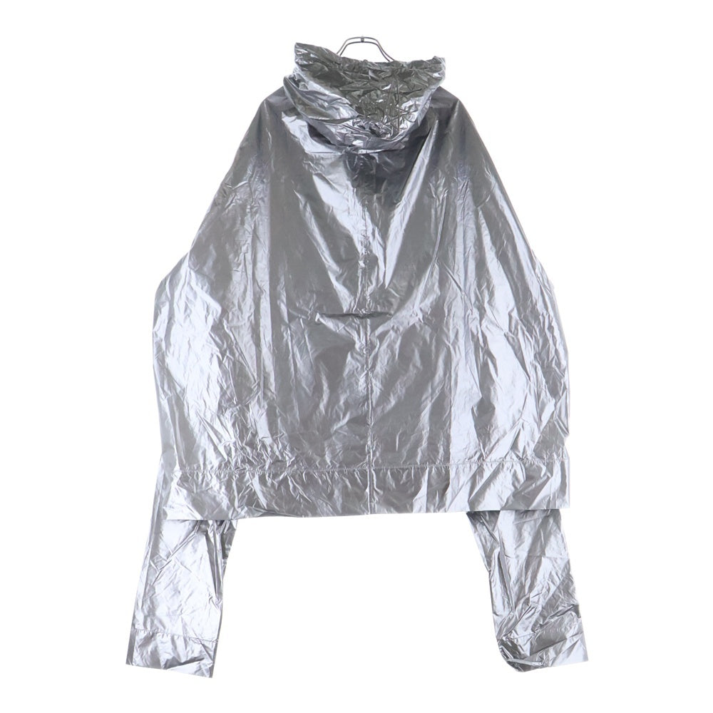 Rick Owens(リックオウエンス) ×Champion FLYPROOF WINDBREAKER チャンピオン フライプルーフ ナイロンジャケット フーディー シルバー CW01D0609-CHNYS