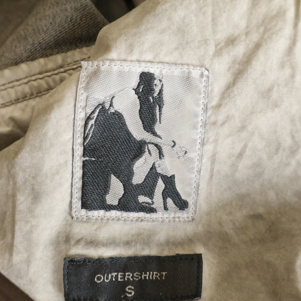 DRKSHDW(ダークシャドウ) OUTERSHIRT コーティング加工 長袖デニム