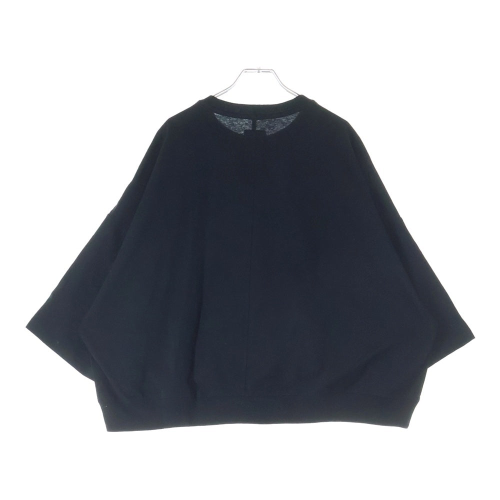 Rick Owens(リックオウエンス) ×Champion TOMMY T CROPPED チャンピオン ロゴ刺繍 トミー クロップド半袖Tシャツ ブラック CM01D9404-CHJER