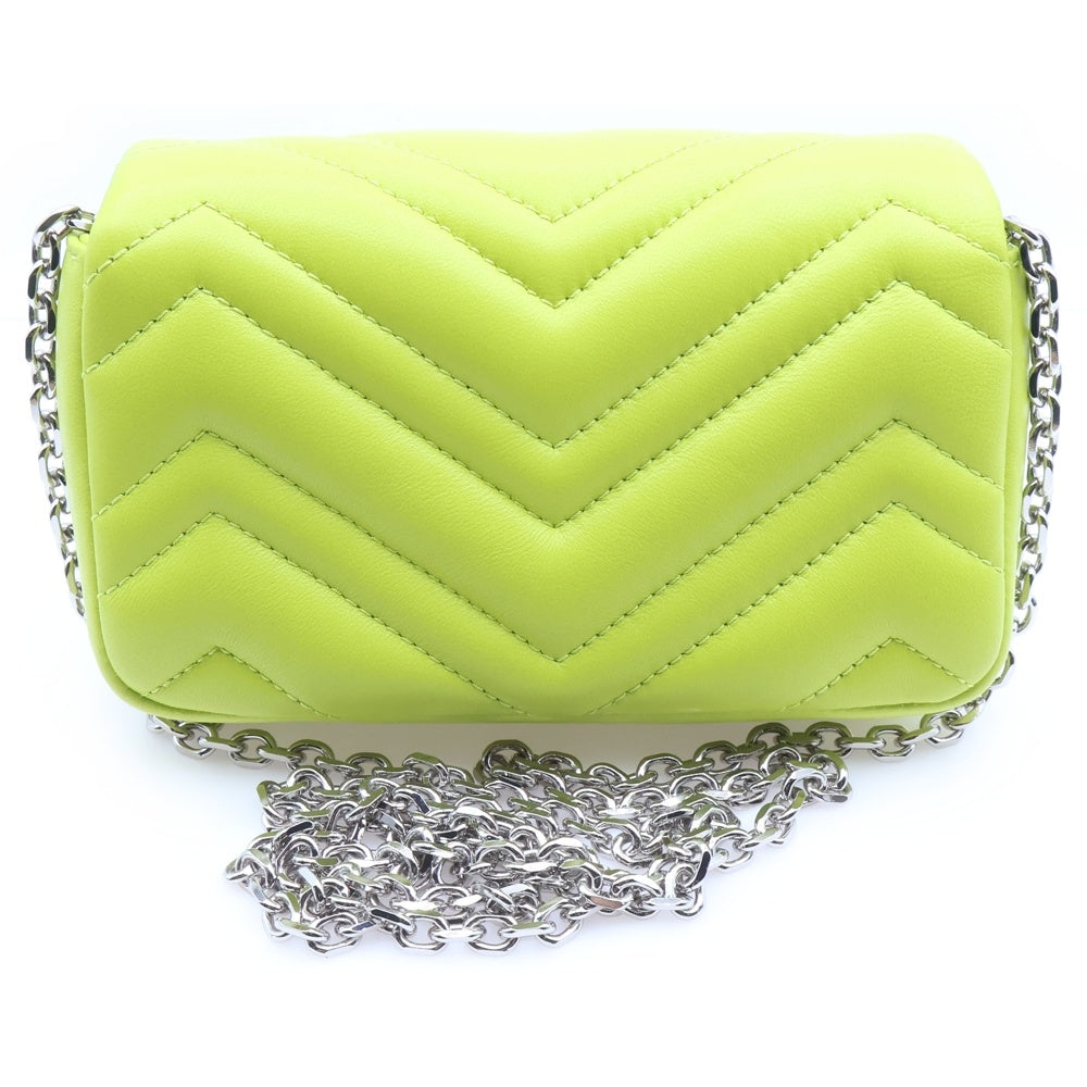 GUCCI(グッチ) GG Marmont Quilting Mini Shoulder Bag GGマーモント キルティングミニショルダーバッグ イエロー 841290 レディース