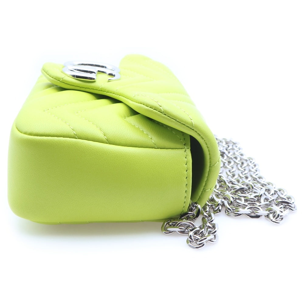 GUCCI(グッチ) GG Marmont Quilting Mini Shoulder Bag GGマーモント キルティングミニショルダーバッグ イエロー 841290 レディース