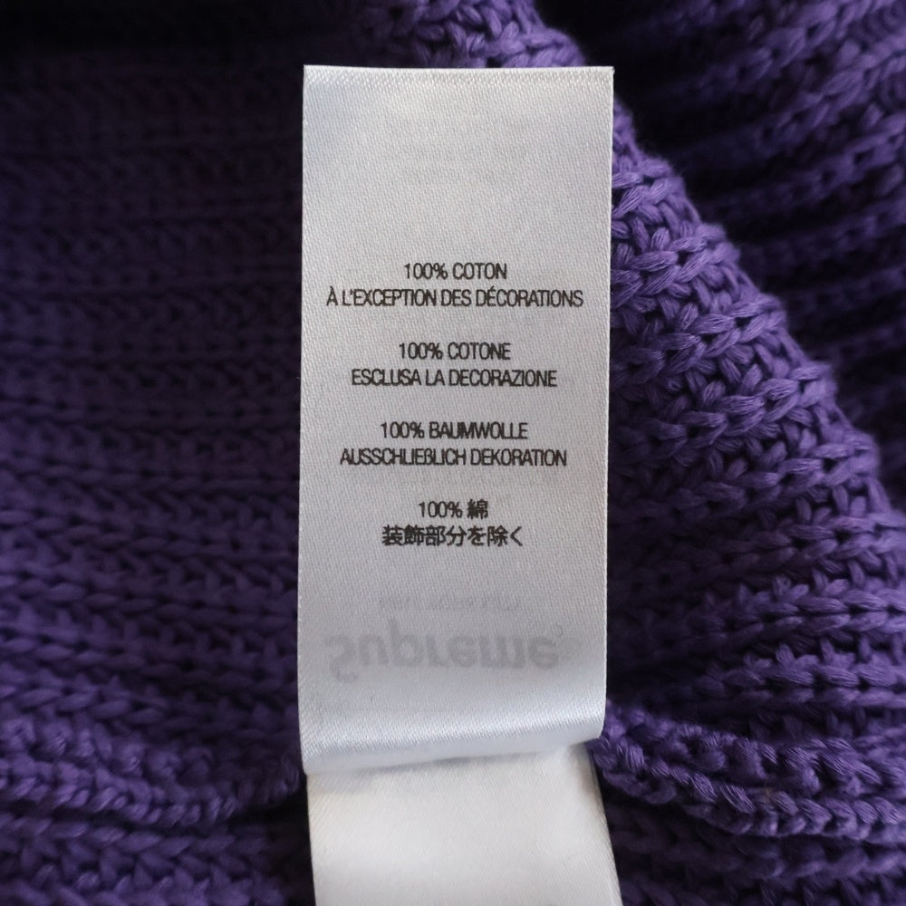 SUPREME(シュプリーム) 25SS Old English Printed Sweater オールドイングリッシュ クルーネックニットセーター パープル