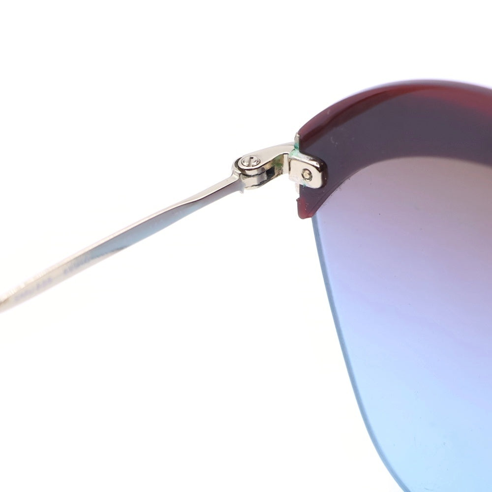 miumiu(ミュウミュウ) スクエアシェイプデザイン リムレスサングラス 眼鏡 ブラウン SMU53S レディース