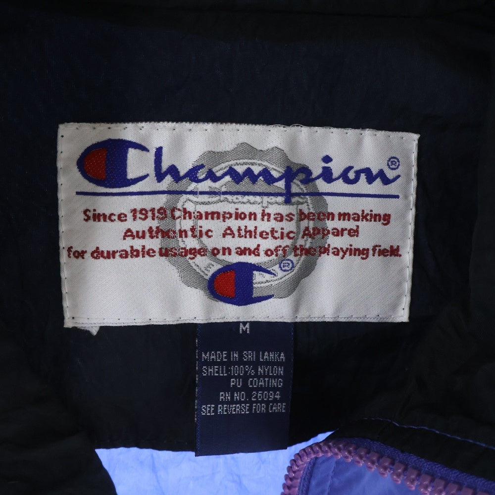 CHAMPION(チャンピオン) Half Zip Nylon Jacket ハーフジップナイロンジャケット ブルー