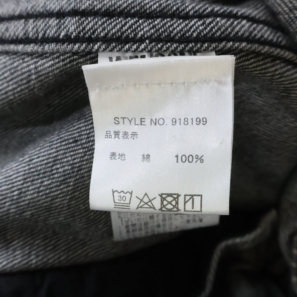 we11done(ウェルダン) GRAFFITI DENIM JACKET グラフィティ オーバーサイズ デニム デニムジャケット ブラック 918199