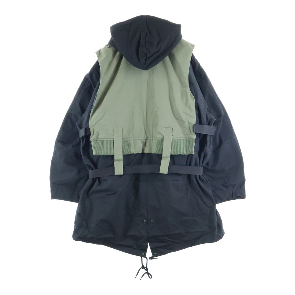 LIBERE(リベーレ) Combination M-51 コンビネーション ドッキング ジップアップフーデッドジャケット カーキ