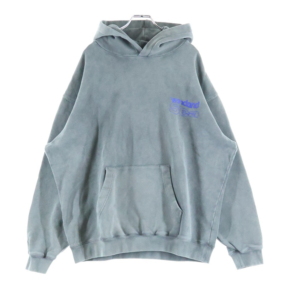 WIND AND SEA(ウィンダンシー) フロントロゴプリント プルオーバースウェットパーカー フーディ グレー WDS-0O-DYED-24-Q4-CS-01