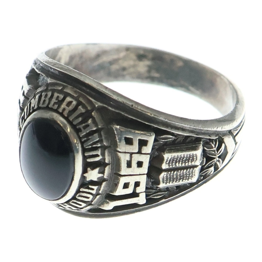 NO BRAND(ノーブランド) Cumberland College Ring 1969 ストーン カレッジリング シルバー