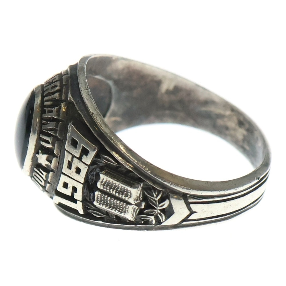 NO BRAND(ノーブランド) Cumberland College Ring 1969 ストーン カレッジリング シルバー