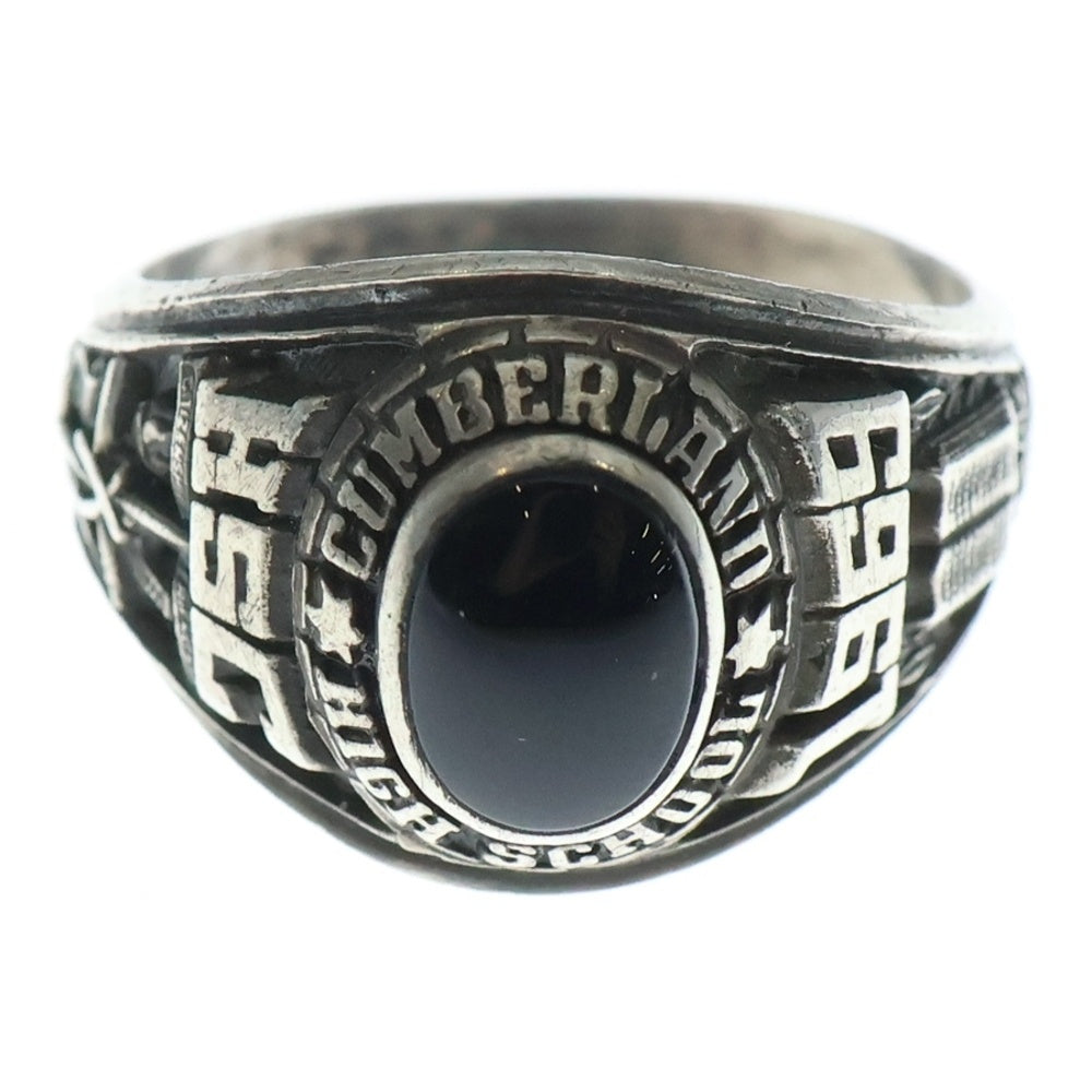 NO BRAND(ノーブランド) Cumberland College Ring 1969 ストーン カレッジリング シルバー