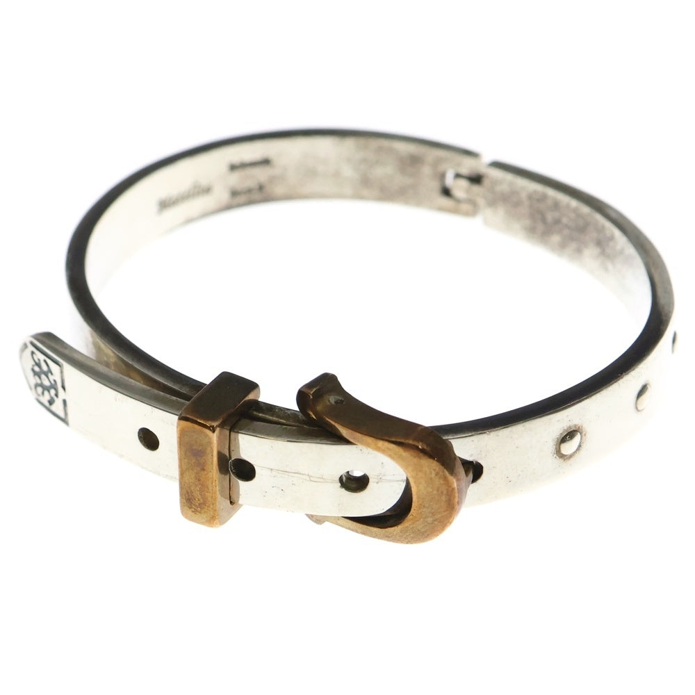 NO BRAND(ノーブランド) Britannia(ブリタニア) Belt Bangle ベルトバングル ブレスレット シルバー