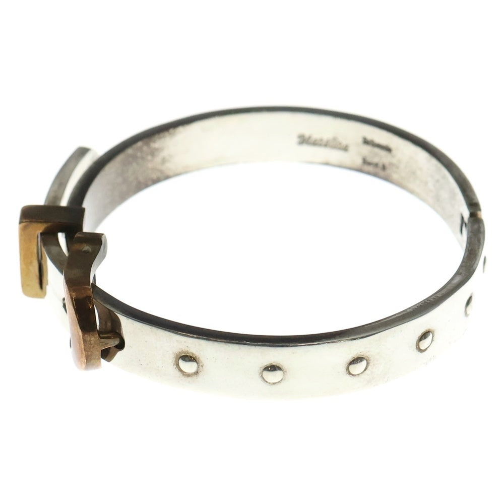 NO BRAND(ノーブランド) Britannia(ブリタニア) Belt Bangle ベルトバングル ブレスレット シルバー