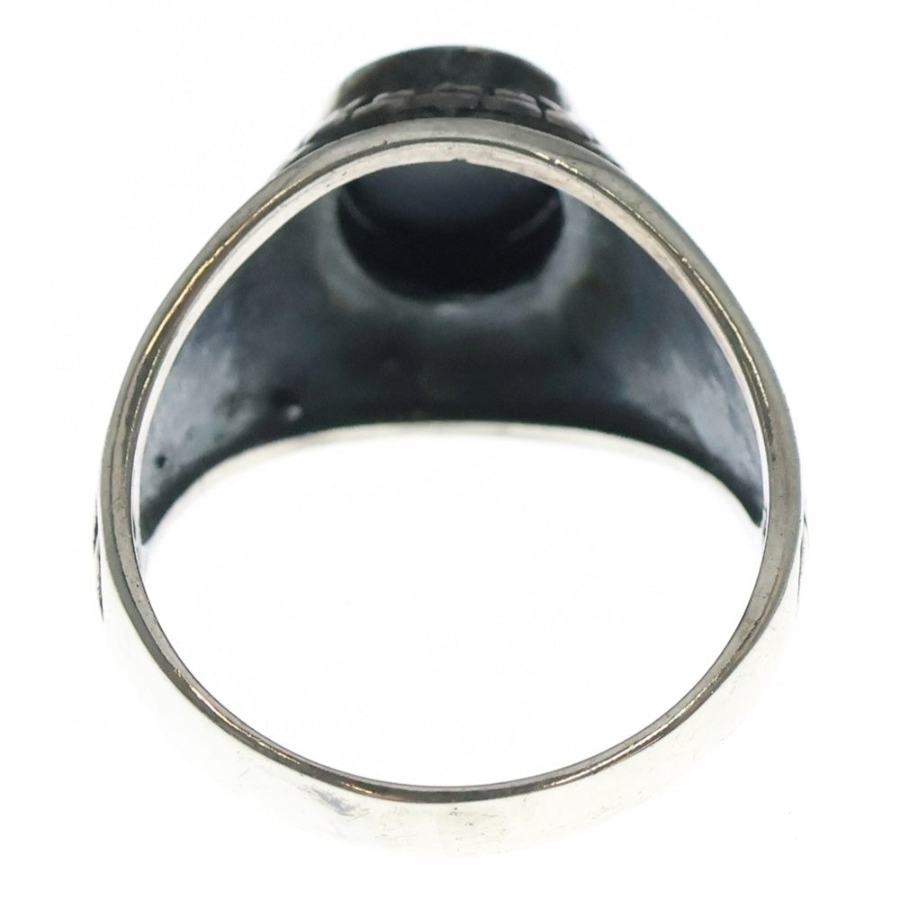 NO BRAND(ノーブランド) Shoreline College Ring ストーン カレッジリング シルバー