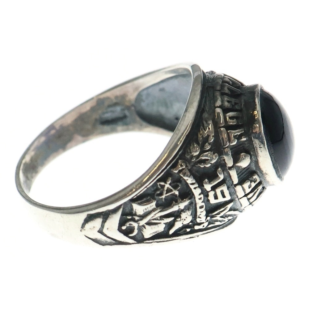 NO BRAND(ノーブランド) Shoreline College Ring ストーン カレッジリング シルバー
