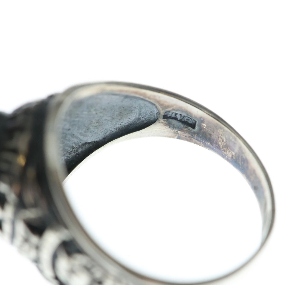 NO BRAND(ノーブランド) Shoreline College Ring ストーン カレッジリング シルバー