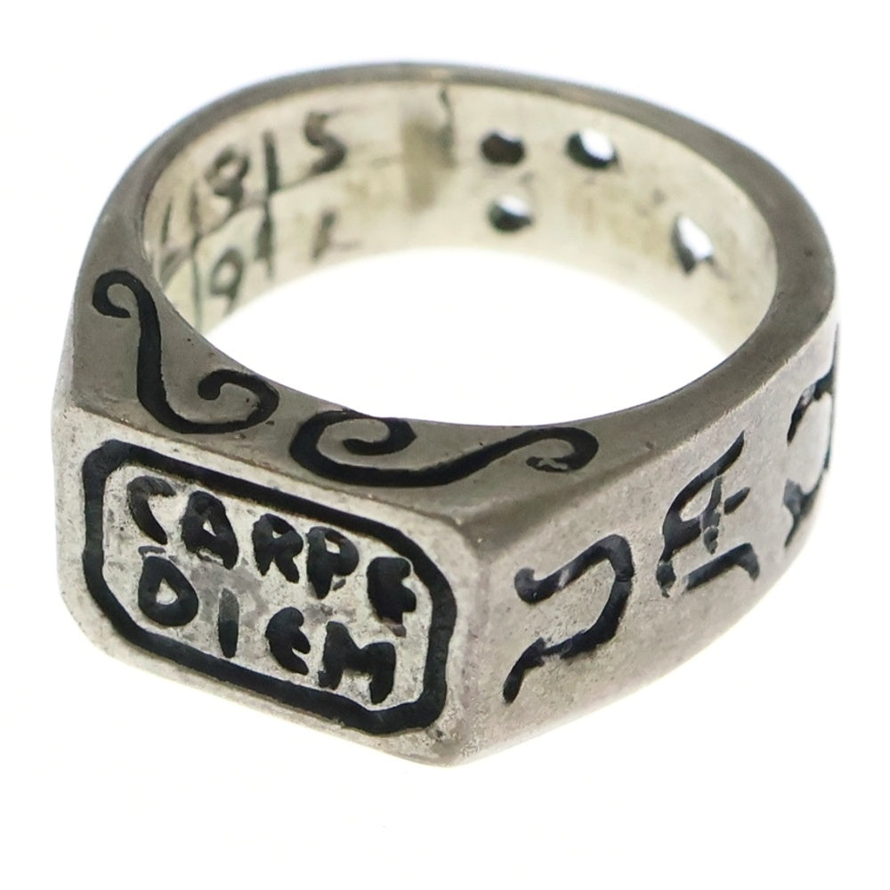 NO BRAND(ノーブランド) CARPE DIEM カルぺ ディエム シグネットリング シルバー