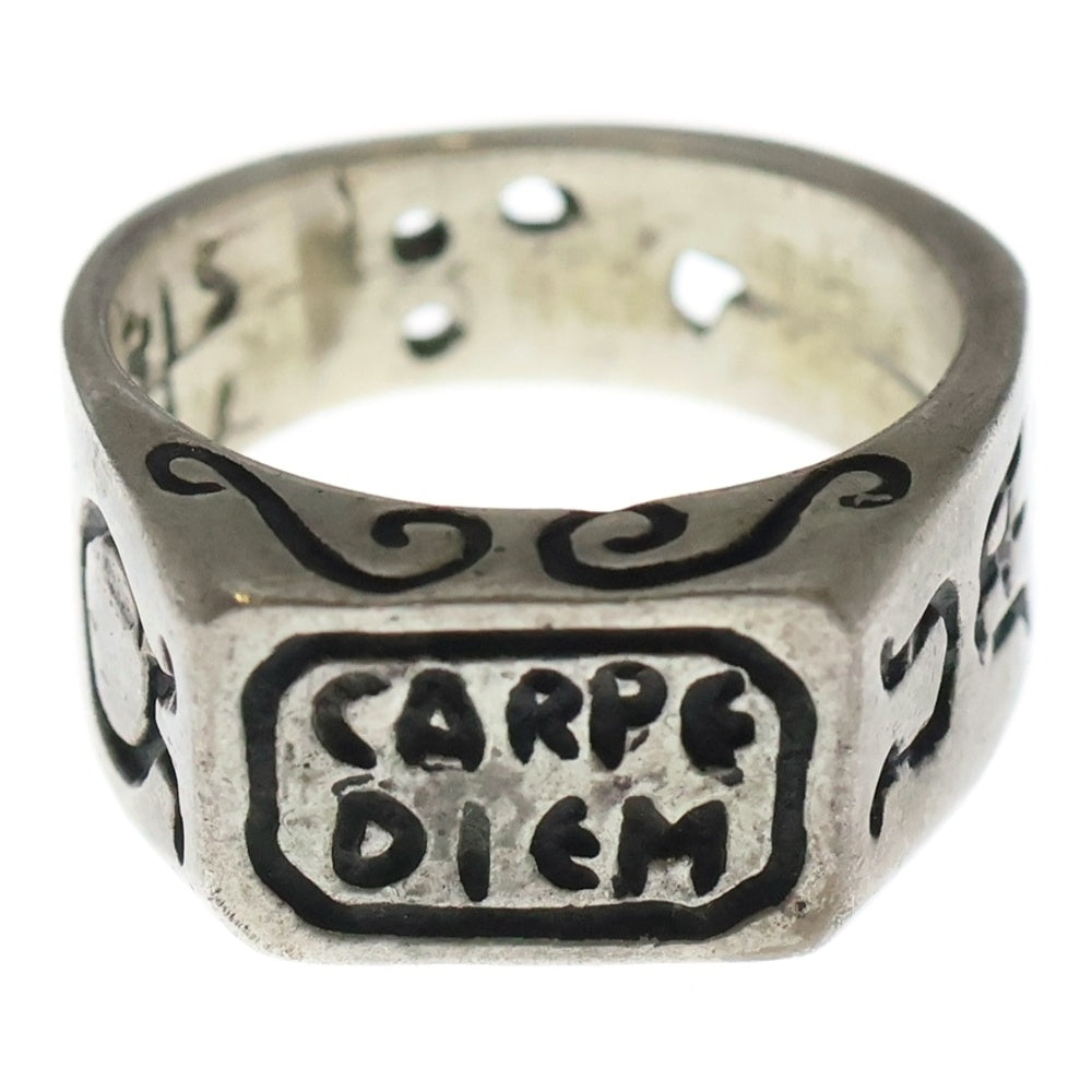NO BRAND(ノーブランド) CARPE DIEM カルぺ ディエム シグネットリング シルバー