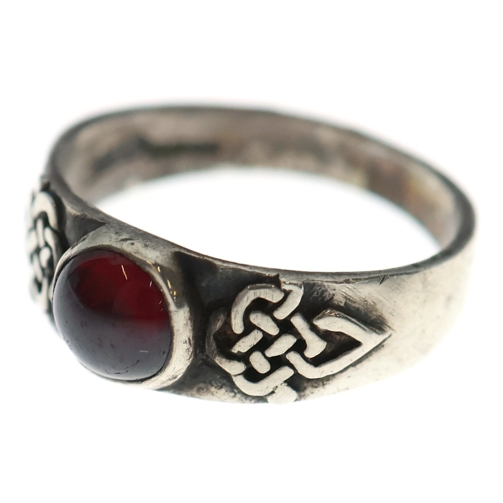 NO BRAND(ノーブランド) Garnet Ring ガーネットリング シルバー