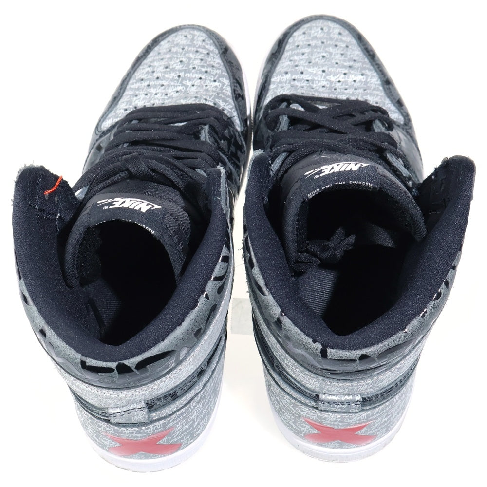 NIKE(ナイキ) AIR JORDAN 1 RETRO HIGH OG REBELLIONAIRE エアジョーダン1 レベリオネア ハイカットスニーカー ブラック/グレー US10.5/28.5cm 555088-036