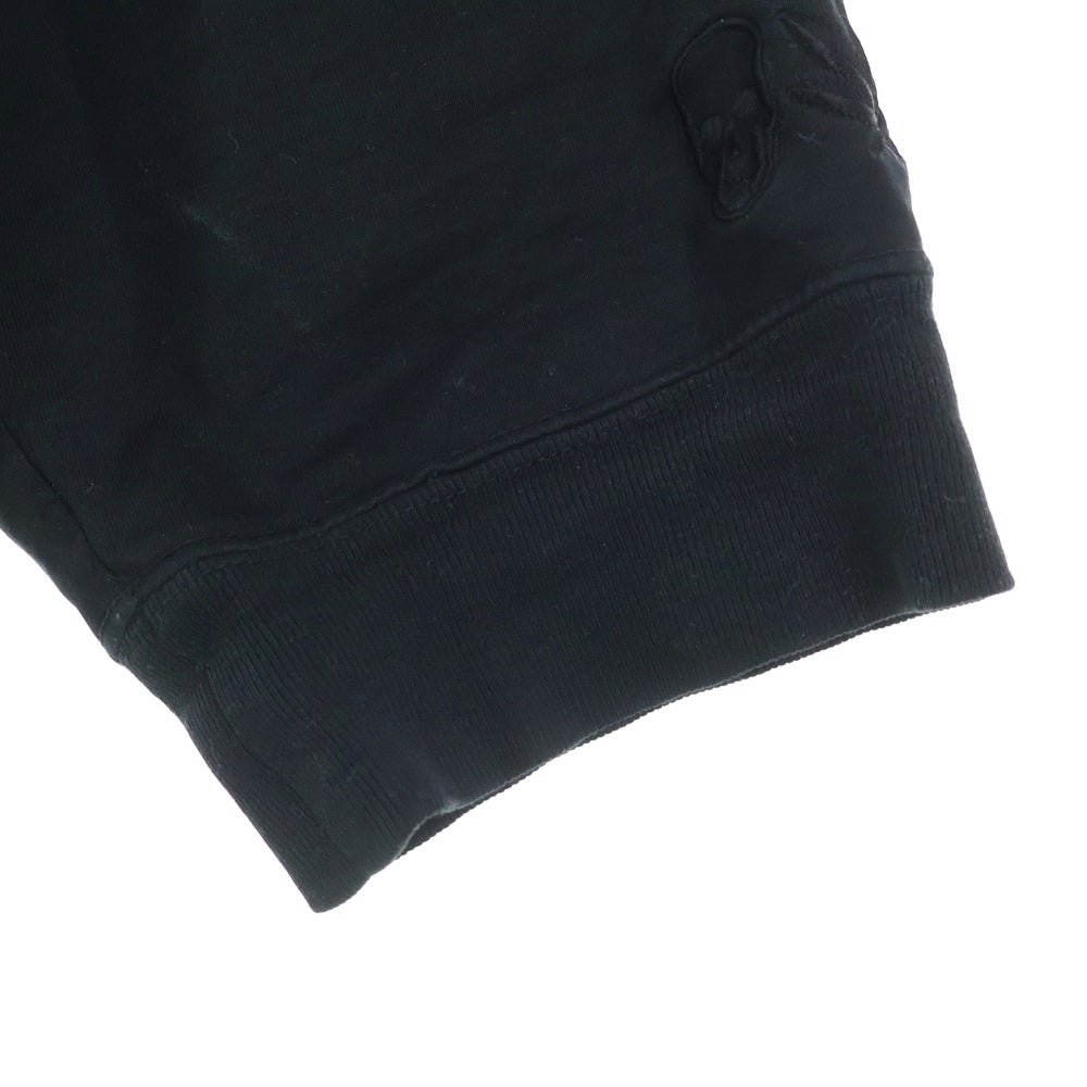 lucien pellat-finet(ルシアンペラフィネ) バックロゴプリント アヒルワッペン 長袖Tシャツ カットソー ブラック YMP-877U