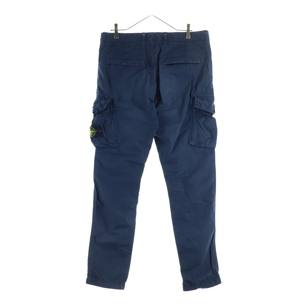 STONE ISLAND(ストーンアイランド) 19SS TYPE-SL Cargo Pants ロゴワッペン スリムタイプカーゴパンツ ネイビー 701531807