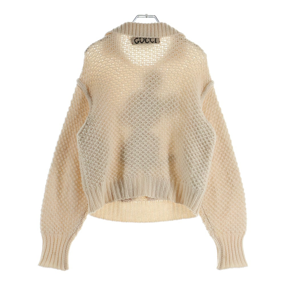 GUCCI(グッチ) ×Disney Embroidered Mickey Mouse Sweater ディズニー ニットセーター アイボリー 599245 XKA37