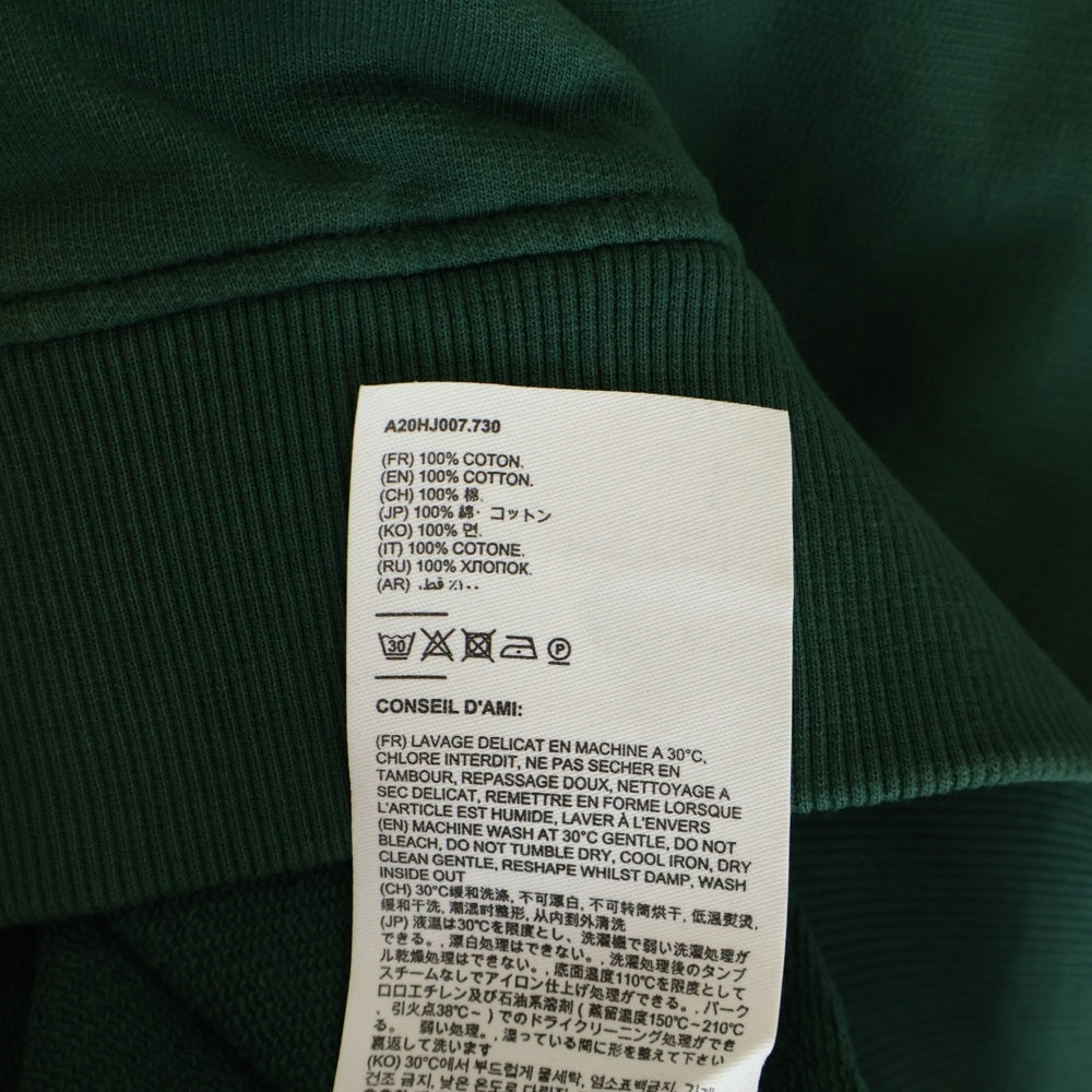 AMI Alexandre Mattiussi(アミアレクサンドルマテュッシ) Sweatshirt ハートロゴ刺繍 クルーネックスウェットトレーナー グリーン