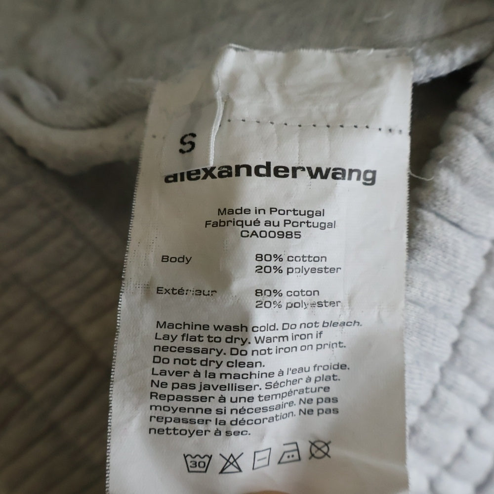 ALEXANDER WANG(アレキサンダーワン) Jogger Pants wangロゴプリント スウェットパンツ グレー