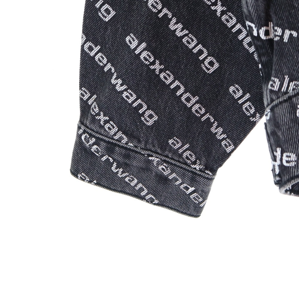 ALEXANDER WANG(アレキサンダーワン) Denim Jacket 総柄 デニムジャケット Gジャン グレー