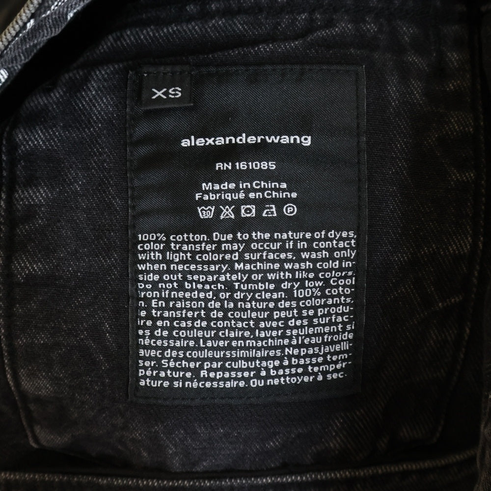 ALEXANDER WANG(アレキサンダーワン) Denim Jacket 総柄 デニムジャケット Gジャン グレー
