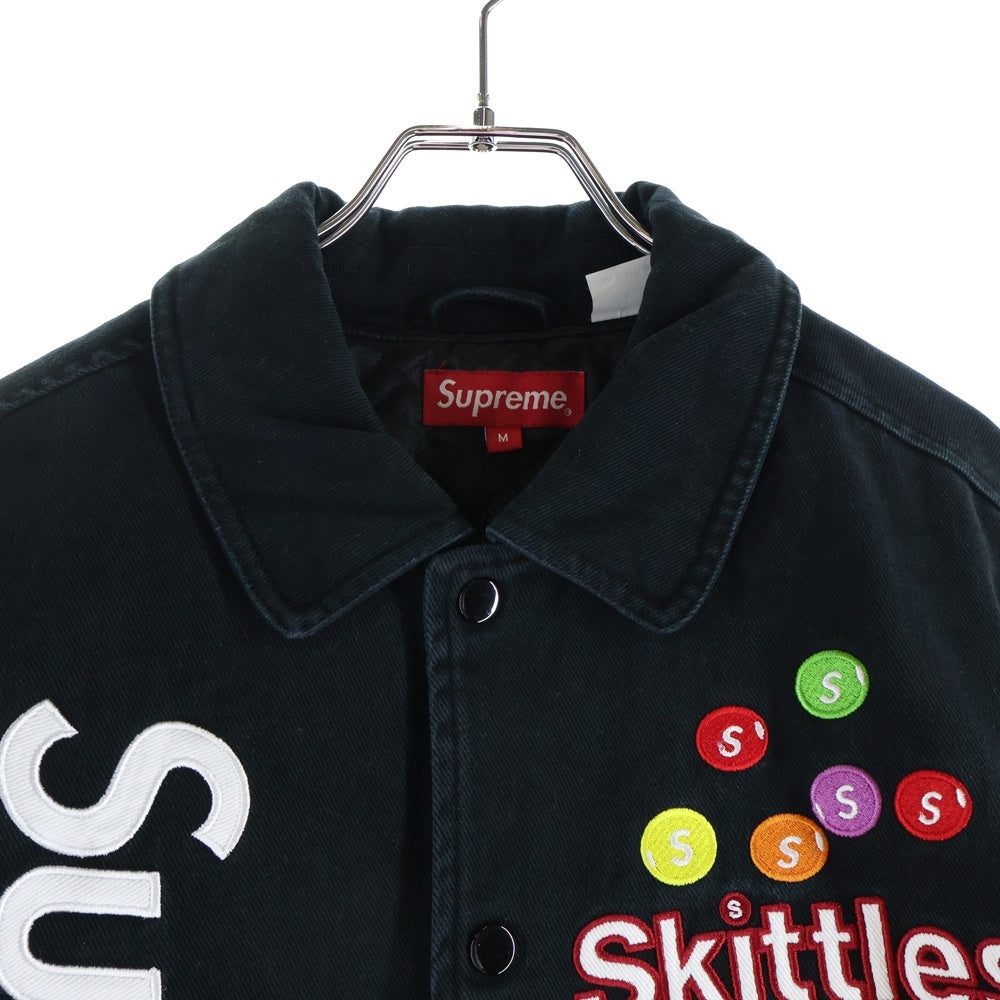 SUPREME(シュプリーム) 21AW ×Skittles ×Mitchell & Ness Varsity Jacket スキットルズ ミッチェルアンドネス バーシティジャケット ブラック