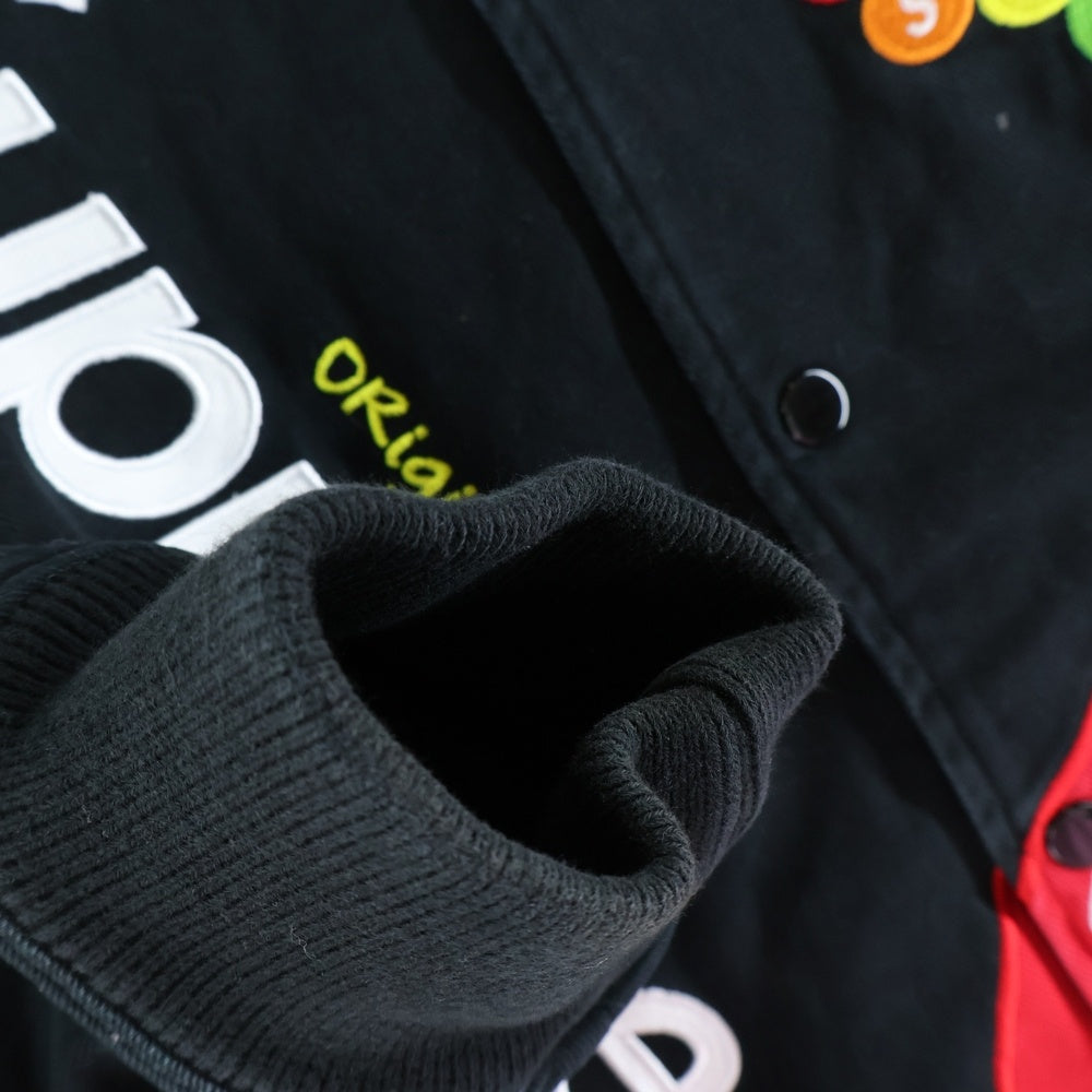 SUPREME(シュプリーム) 21AW ×Skittles ×Mitchell & Ness Varsity Jacket スキットルズ ミッチェルアンドネス バーシティジャケット ブラック