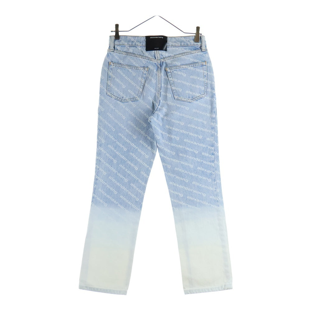 ALEXANDER WANG(アレキサンダーワン) Denim Jeans 総柄 グラデーションデニムパンツ インディゴ