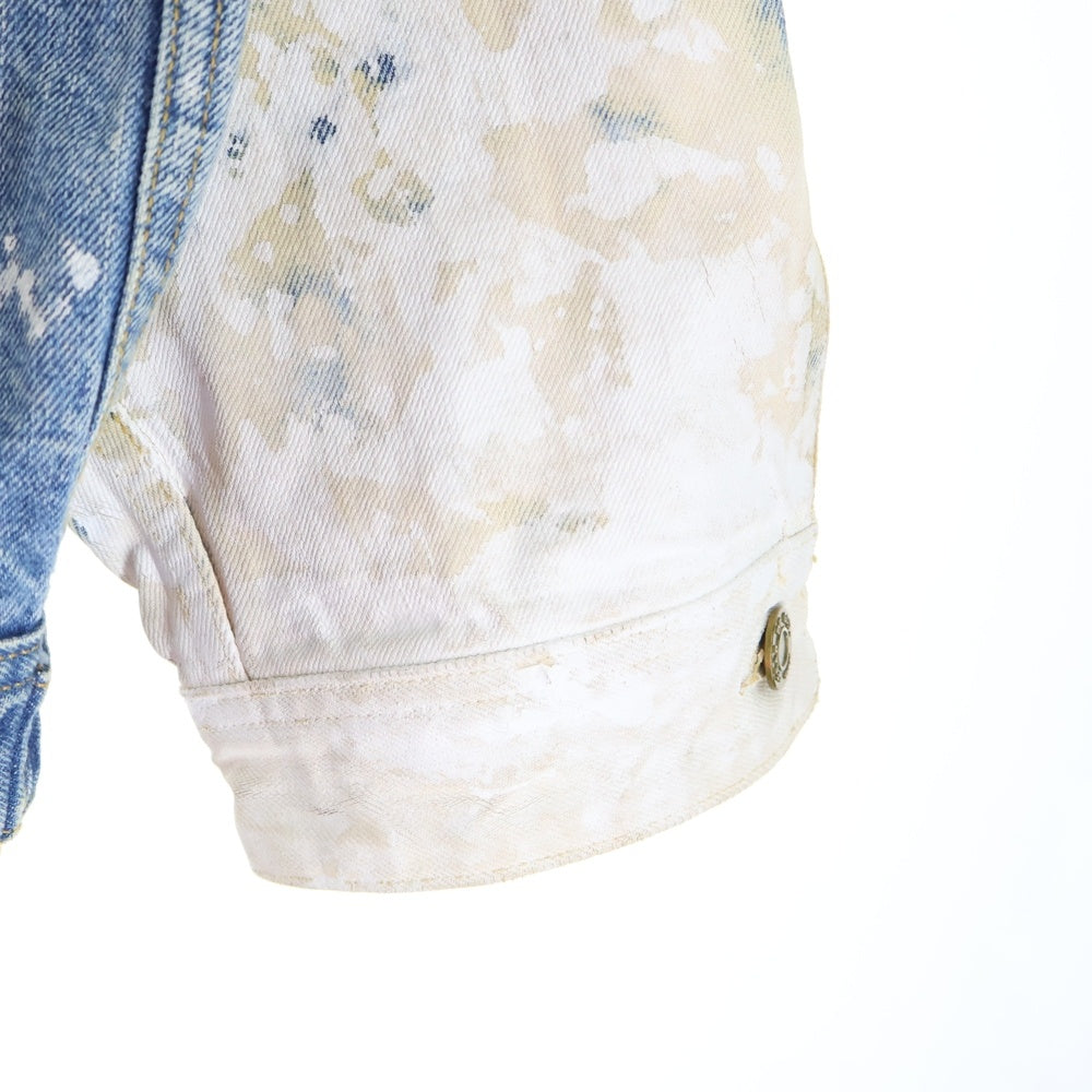 FEAR OF GOD(フィアオブゴッド) 5th Collection Zip Denim Jacket ペンキ加工 ジップアップデニムジャケット インディゴ