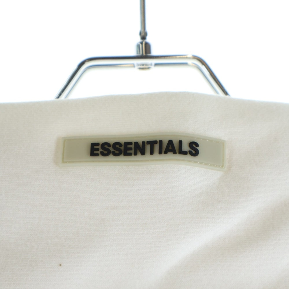 FEAR OF GOD ESSENTIALS(フィアオブゴッド エッセンシャルズ) HOODIE バックロゴプリント プルオーバースウェットパーカー フーディー ホワイト