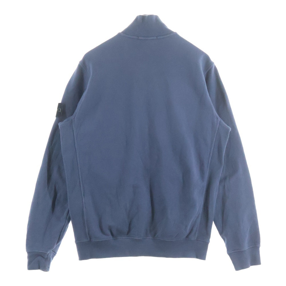 STONE ISLAND(ストーンアイランド) Logo Patch Full Zip Sweat ロゴパッチ フルジップ スウェットトレーナー ブルー 811560720