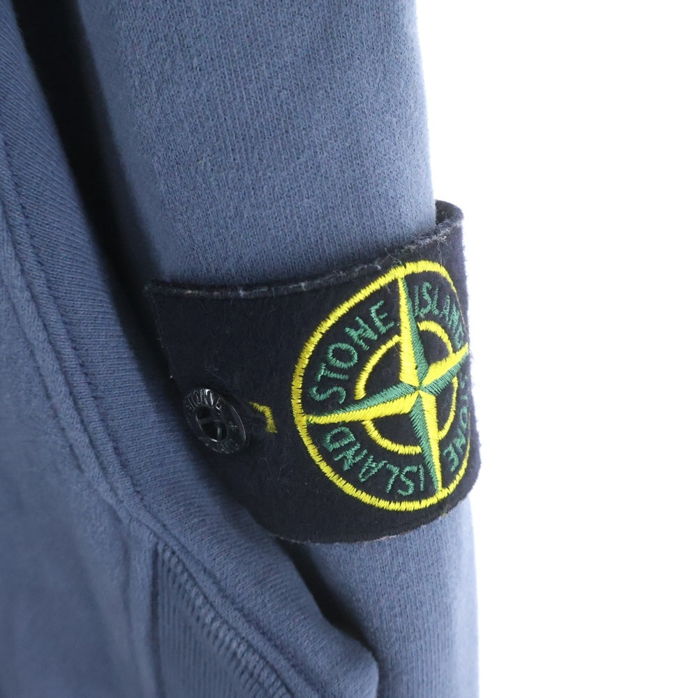 STONE ISLAND(ストーンアイランド) Logo Patch Full Zip Sweat ロゴパッチ フルジップ スウェットトレーナー ブルー 811560720