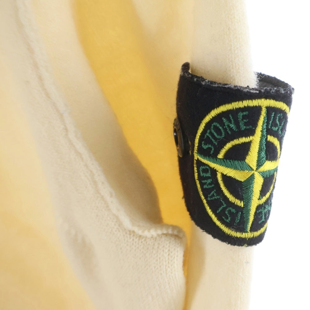 STONE ISLAND(ストーンアイランド) Logo Patch Knit Sweater ロゴパッチ クルーネックニットセーター アイボリー