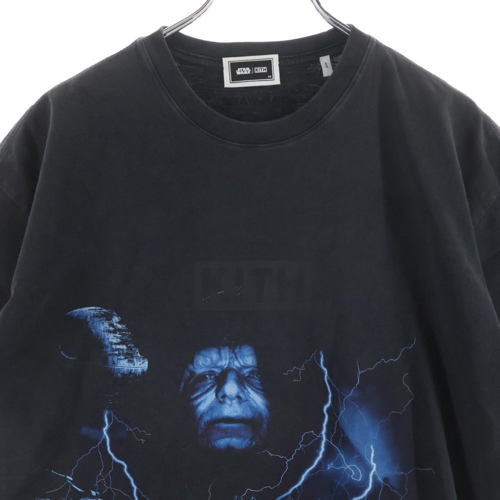 KITH(キス) ×Star Wars Emperor Tee スターウォーズ フロントロゴ半袖Tシャツ カットソー ブラック