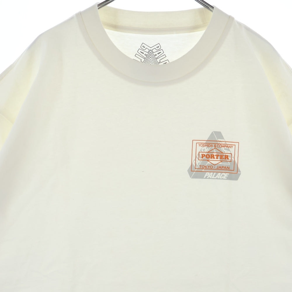 Palace Skateboards(パレススケートボーズ) ×PORTER Logo Tee ポーター フロントロゴプリント半袖Tシャツ ホワイト