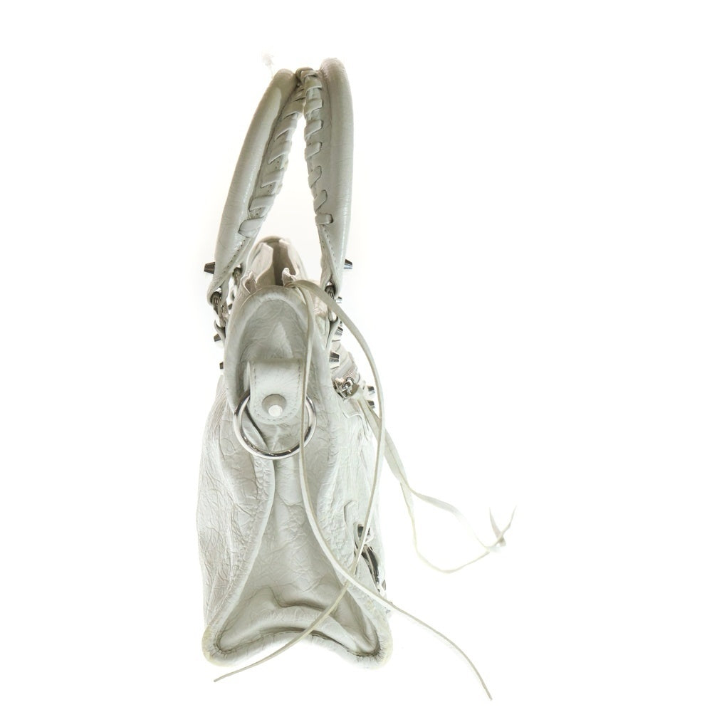 BALENCIAGA(バレンシアガ) Le City ル シティ レザーハンドバッグ ホワイト 811442 レディース