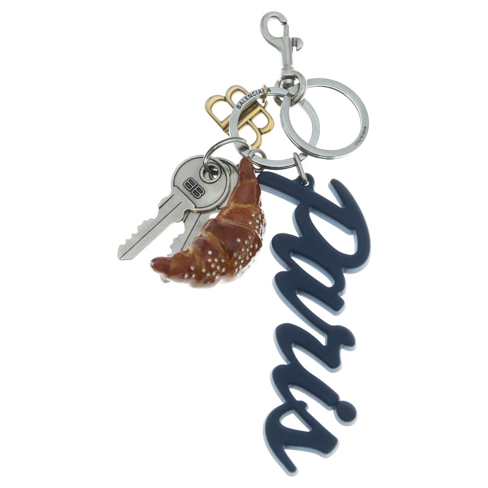 BALENCIAGA(バレンシアガ) Tourist Paris Croissant Charm/Keychain クロワッサン キーチャーム キーホルダー マルチ