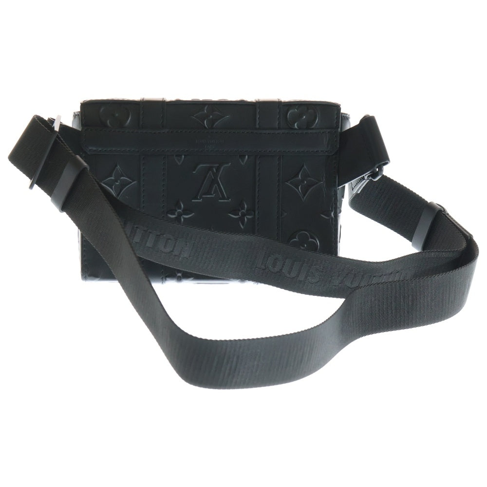 LOUIS VUITTON(ルイヴィトン) モノグラムシールレザー トランクスリングバッグ ショルダーバッグ ブラック M57952