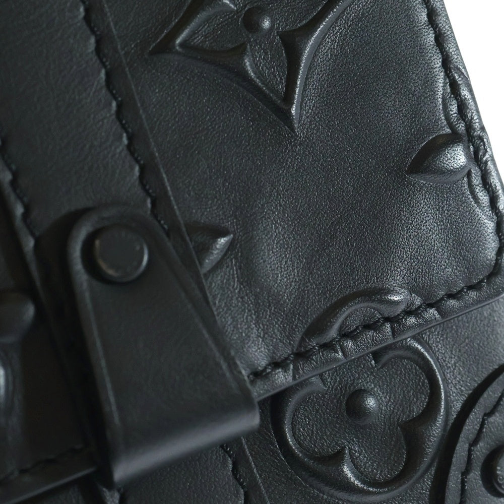 LOUIS VUITTON(ルイヴィトン) モノグラムシールレザー トランクスリングバッグ ショルダーバッグ ブラック M57952