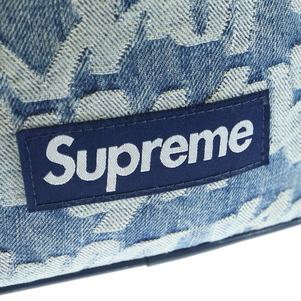 SUPREME(シュプリーム) 22SS Fat Tip Jacquard Denim Waist Bag ファットチップ ジャガード デニム ウエストバッグ ブルー レディース