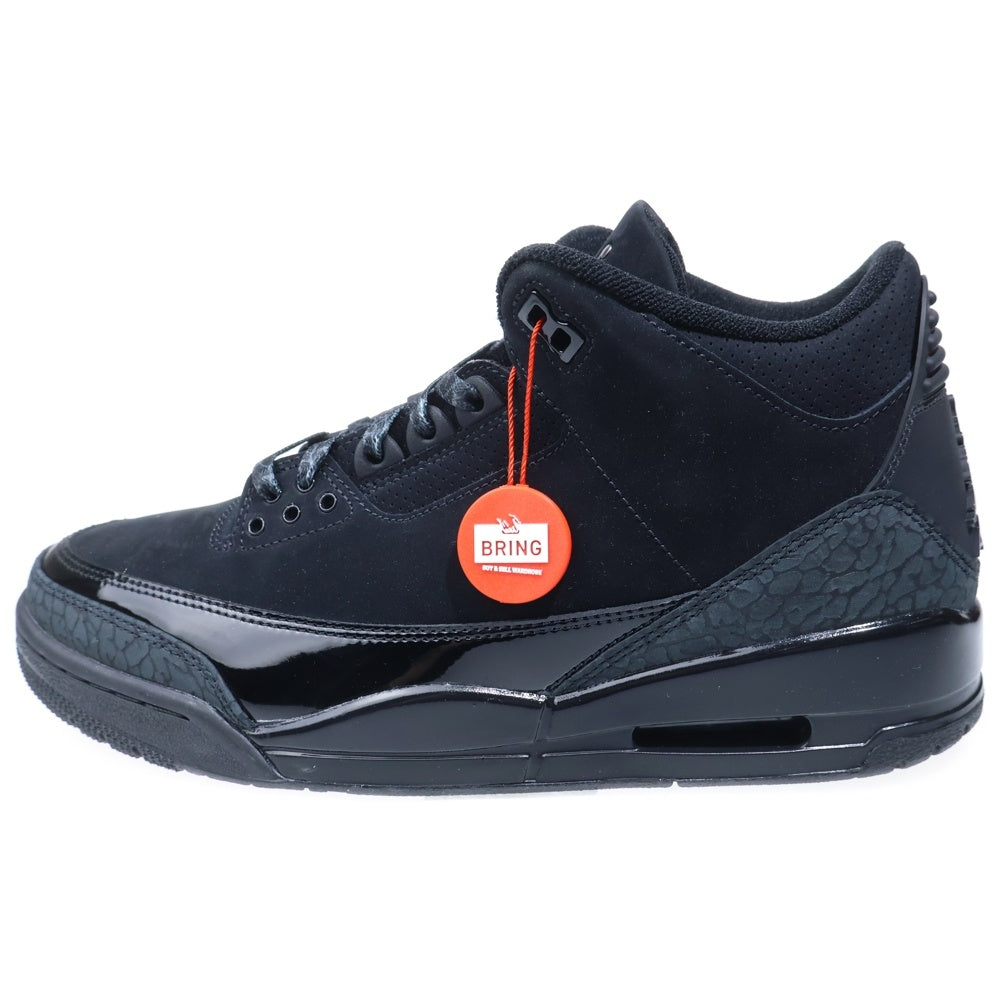 NIKE(ナイキ) AIR JORDAN 3 RETRO BLACK CAT エアジョーダン3 レトロ ブラックキャット ハイカットスニーカー ブラック US10/28cm CT8532-001
