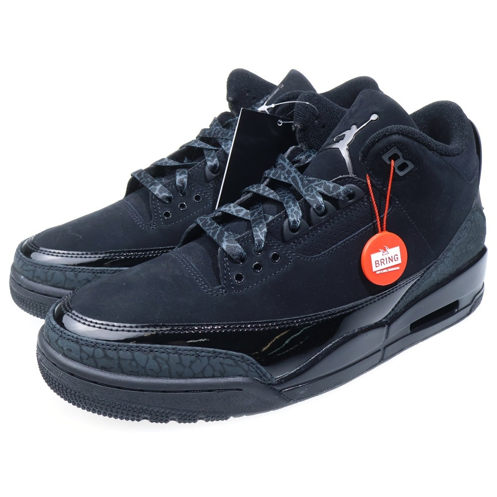 NIKE(ナイキ) AIR JORDAN 3 RETRO BLACK CAT エアジョーダン3 レトロ ブラックキャット ハイカットスニーカー ブラック US10/28cm CT8532-001