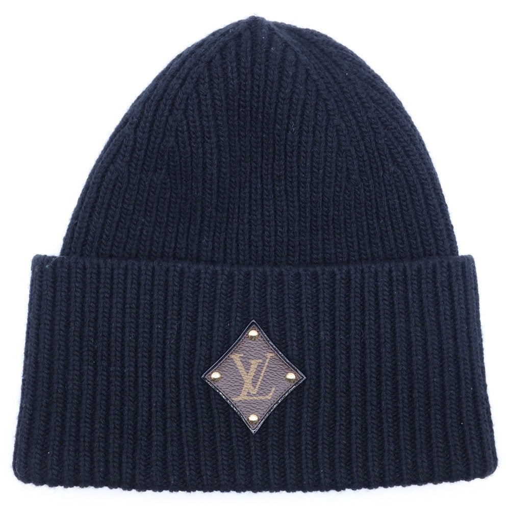 LOUIS VUITTON(ルイヴィトン) ボネ LVロゴ ウール ビーニー 帽子 ブラック M76706