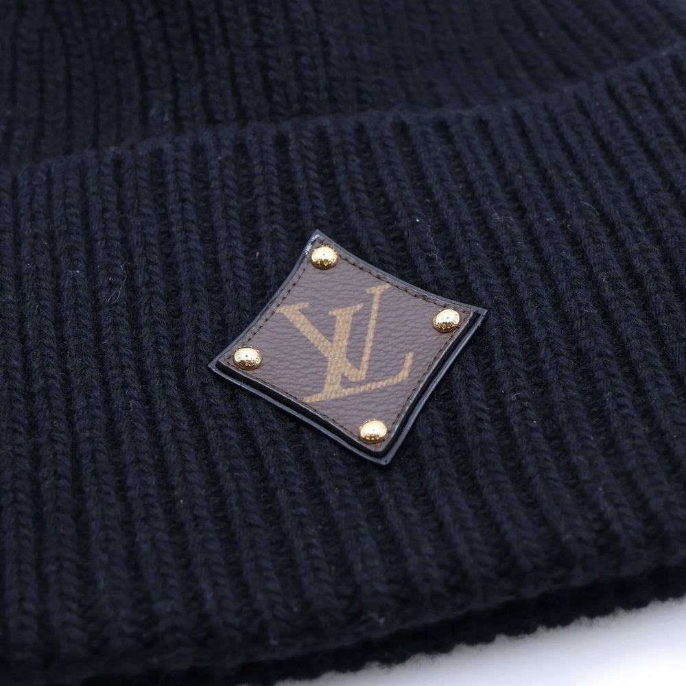 LOUIS VUITTON(ルイヴィトン) ボネ LVロゴ ウール ビーニー 帽子 ブラック M76706
